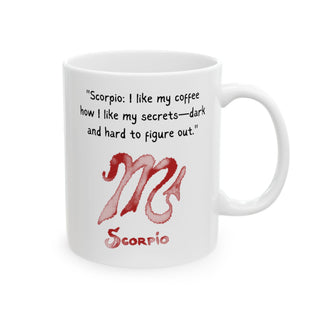 Scorpio Watercolor Sign Mug-Ethereal Realm Reserve