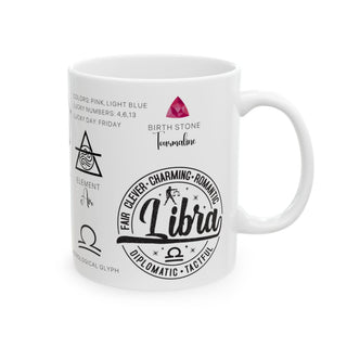 Libra Zodiac Blueprint Mug-Ethereal Realm Reserve