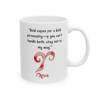 Aries Watercolor Sign Mug-Ethereal Realm Reserve