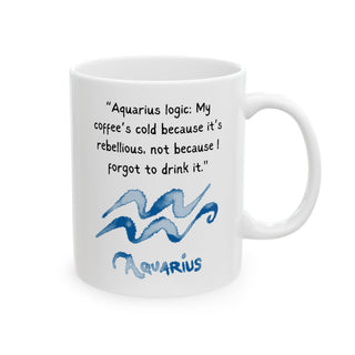 Aquarius Watercolor Sign Mug-Ethereal Realm Reserve