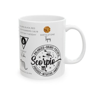 Scorpio Zodiac Blueprint Mug-Ethereal Realm Reserve