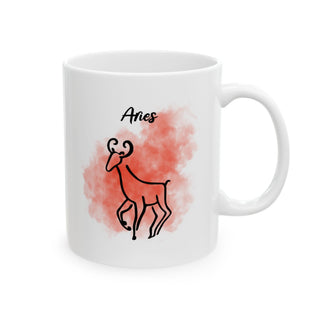 Aries Cosmic Minimalist Zodiac Mug-Ethereal Realm Reserve
