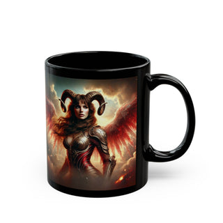 Aries Zodiac Angel Mug-Ethereal Realm Reserve