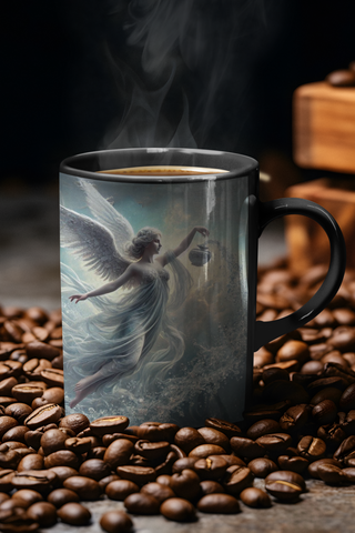 Aquarius Zodiac Angel Mug-Ethereal Realm Reserve