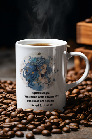 Aquarius Cosmic Zodiac Mug-Ethereal Realm Reserve