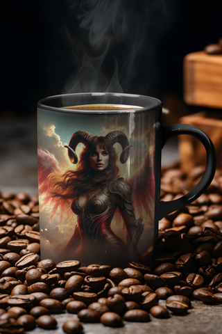 Aries Zodiac Angel Mug-Ethereal Realm Reserve