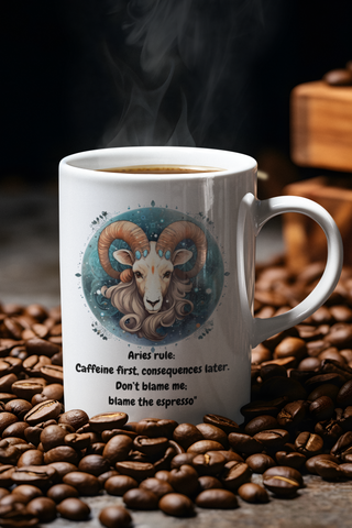 Aries Cosmic Zodiac Mug-Ethereal Realm Reserve