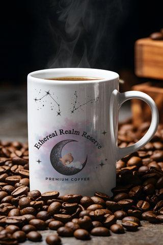 Ethereal Realm Reserve Moon Bear Zodiac Constellation Mug-Ethereal Realm Reserve