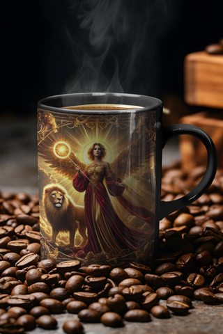 Leo Zodiac Angel Mug-Ethereal Realm Reserve