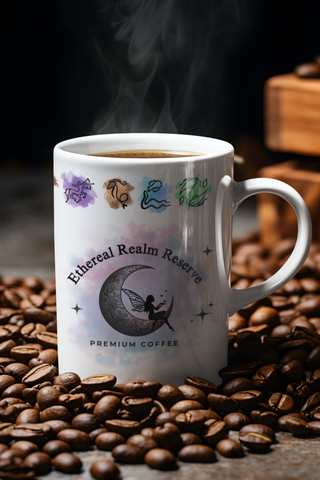 Ethereal Realm Reserve Angel Moon Cosmic Minimalist Mug-Ethereal Realm Reserve
