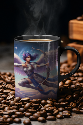Sagittarius Zodiac Angel Mug-Ethereal Realm Reserve