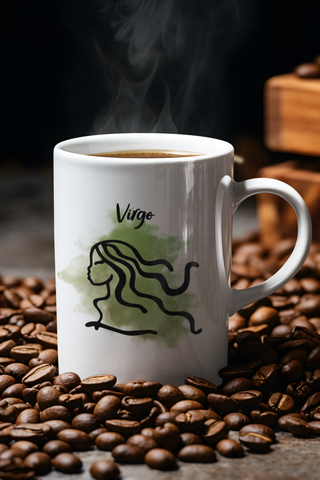 Virgo Cosmic Minimalist Zodiac Mug-Ethereal Realm Reserve