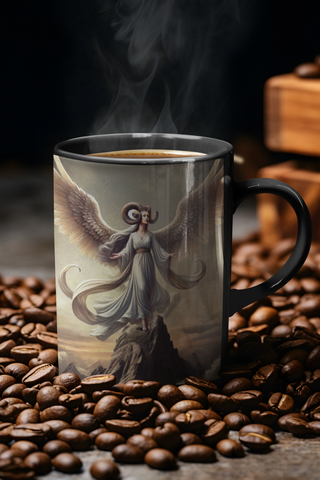 Capricorn Zodiac Angel Mug-Ethereal Realm Reserve