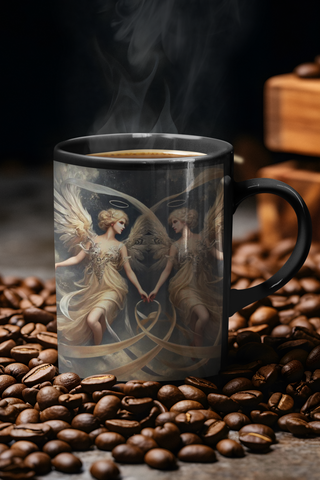 Gemini Zodiac Angel Mug-Ethereal Realm Reserve