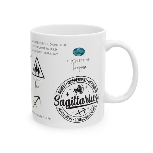 Sagittarius Zodiac Blueprint Mug