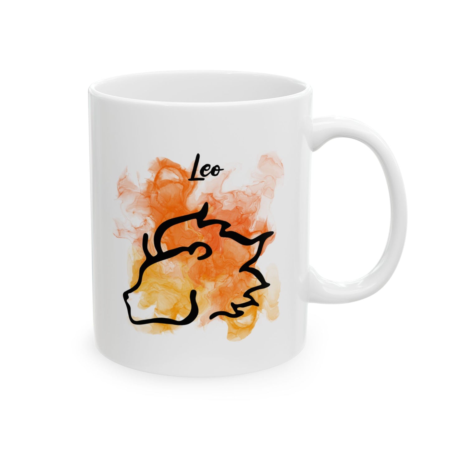 Leo Cosmic Minimalist Zodiac Mug