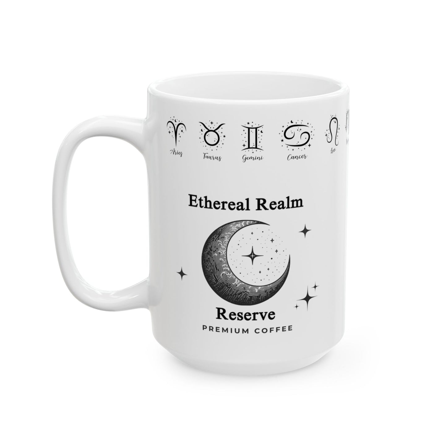 Ethereal Realm Reserve B&W Zodiac Signs Mug