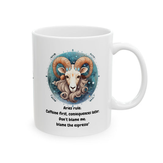 Aries Cosmic Zodiac Mug