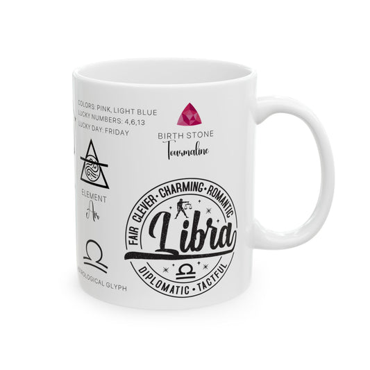 Libra Zodiac Blueprint Mug