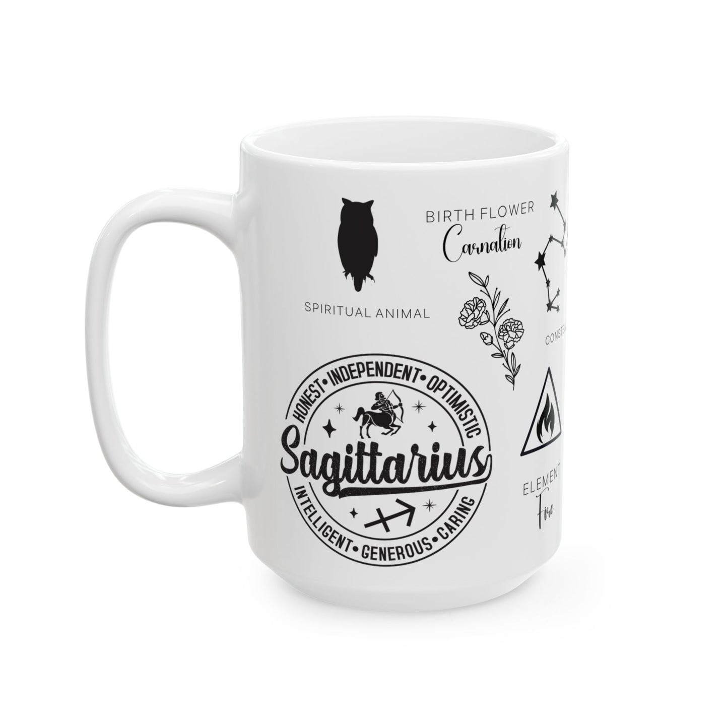 Sagittarius Zodiac Blueprint Mug