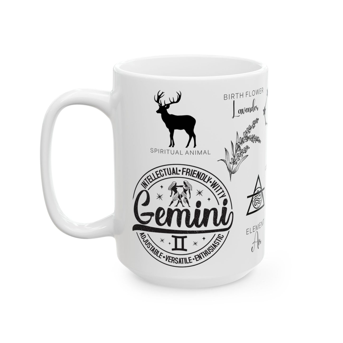 Gemini Zodiac Blueprint Mug