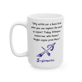 Sagittarius Watercolor Sign Mug-Ethereal Realm Reserve