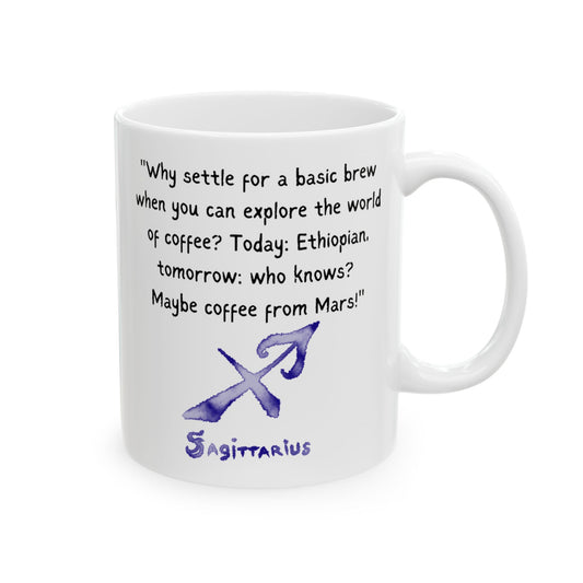 Sagittarius Watercolor Sign Mug