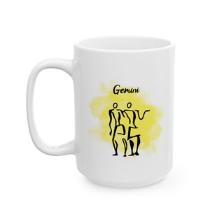Gemini Cosmic Minimalist Zodiac Mug-Ethereal Realm Reserve