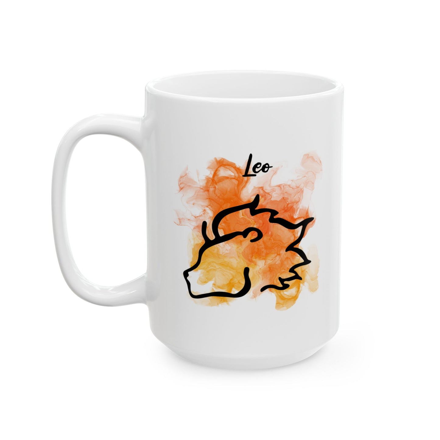 Leo Cosmic Minimalist Zodiac Mug