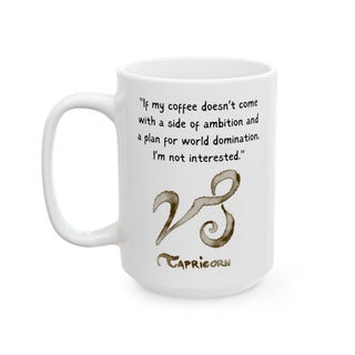 Capricorn Watercolor Sign Mug-Ethereal Realm Reserve