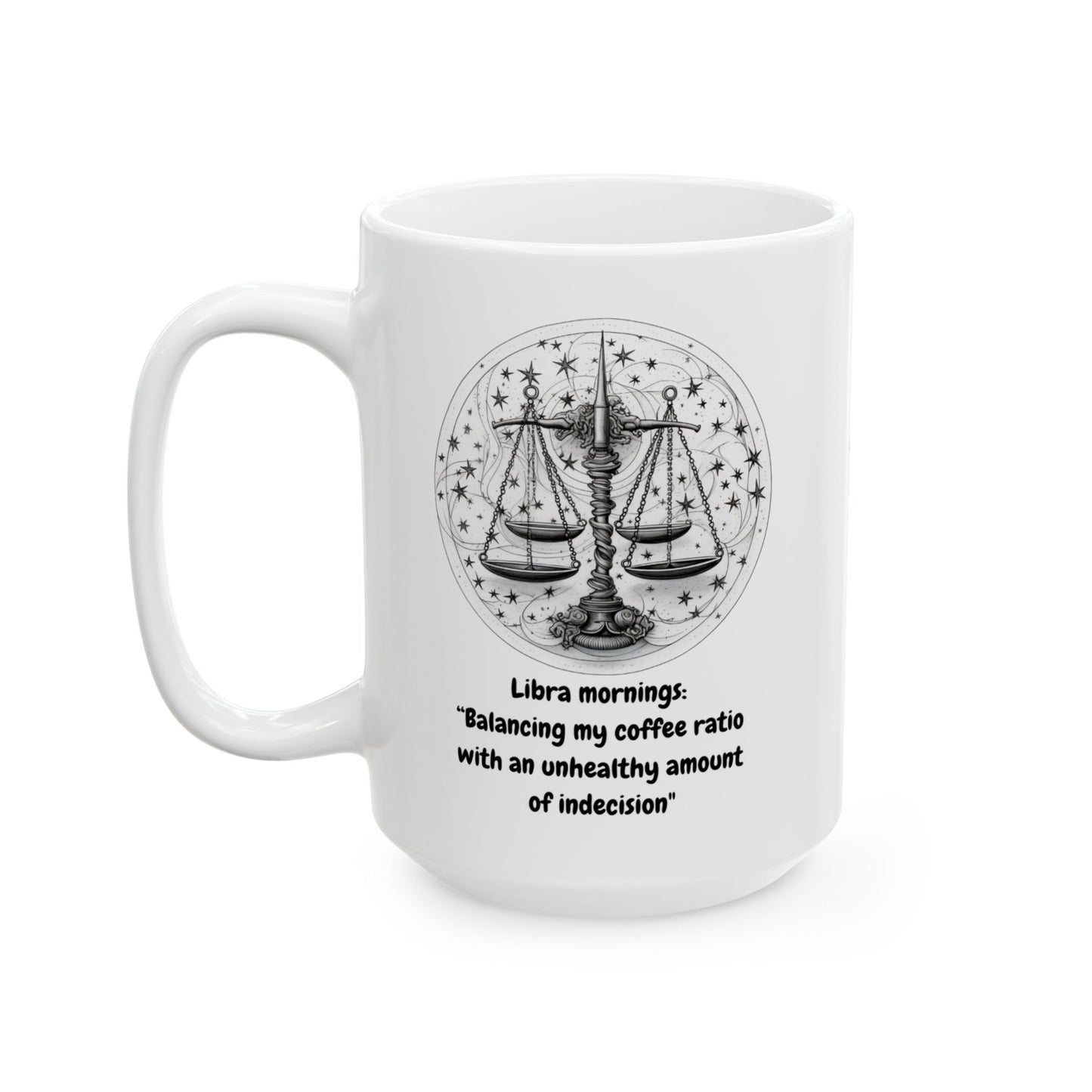 Libra B&W Cosmic Zodiac Mug