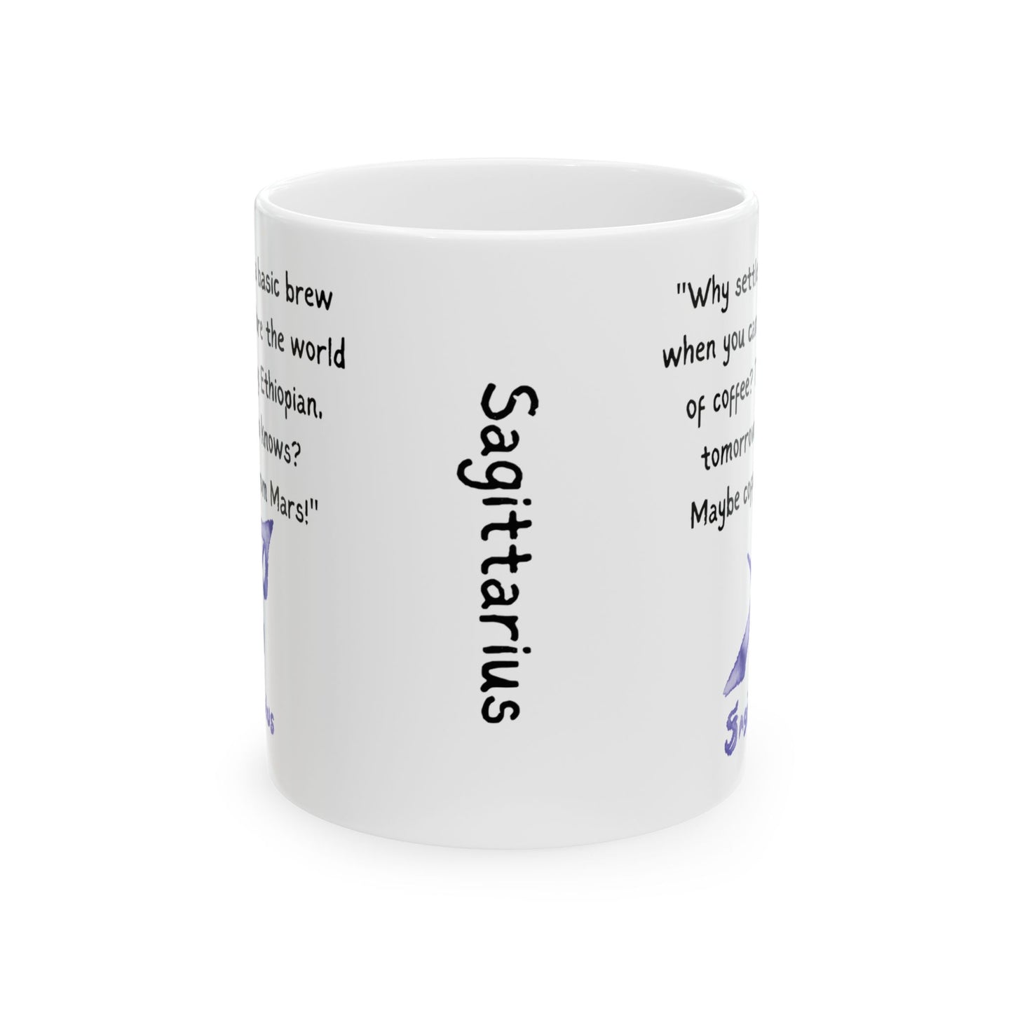 Sagittarius Watercolor Sign Mug