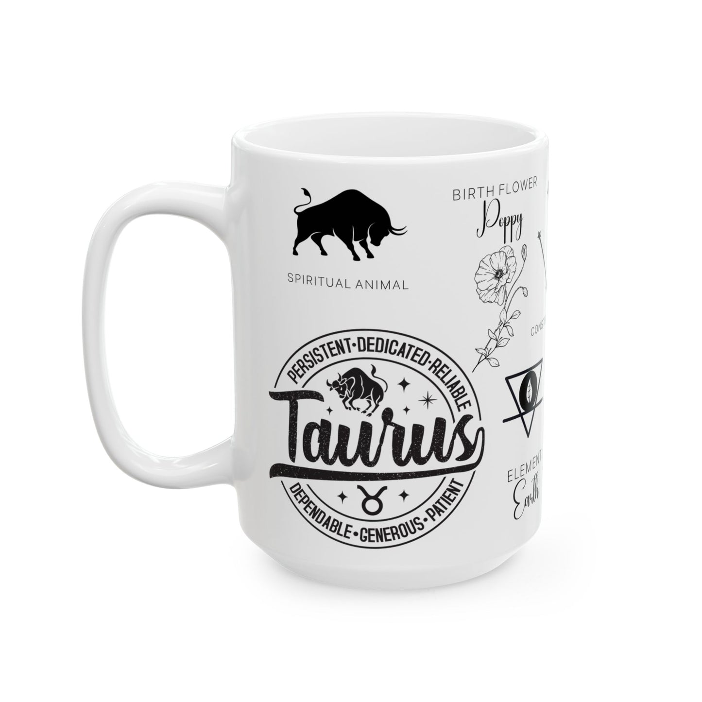 Taurus Zodiac Blueprint Mug