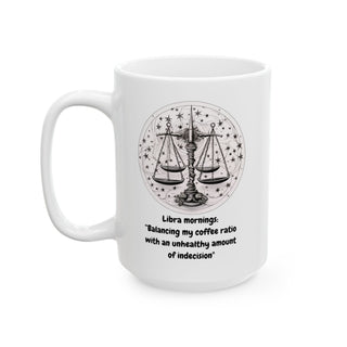 Libra Pink Cosmic Zodiac Mug