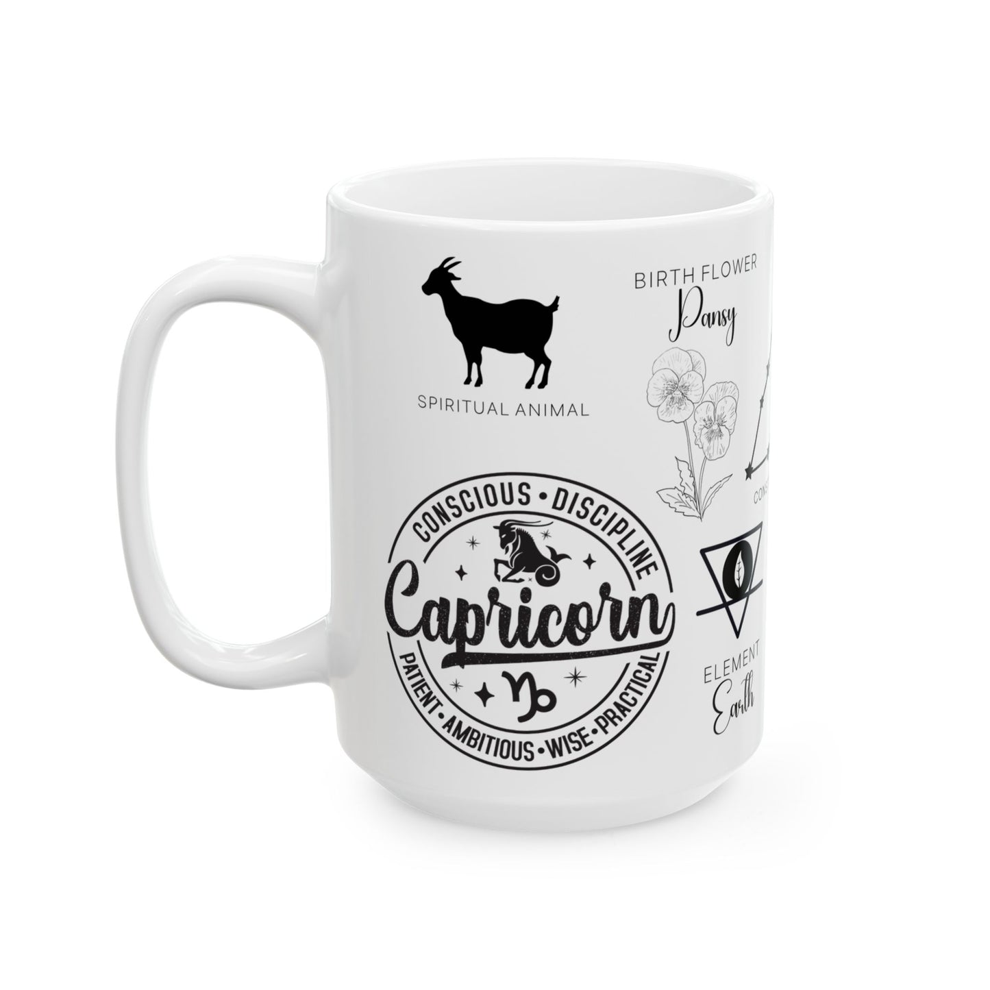 Capricorn Zodiac Blueprint Mug