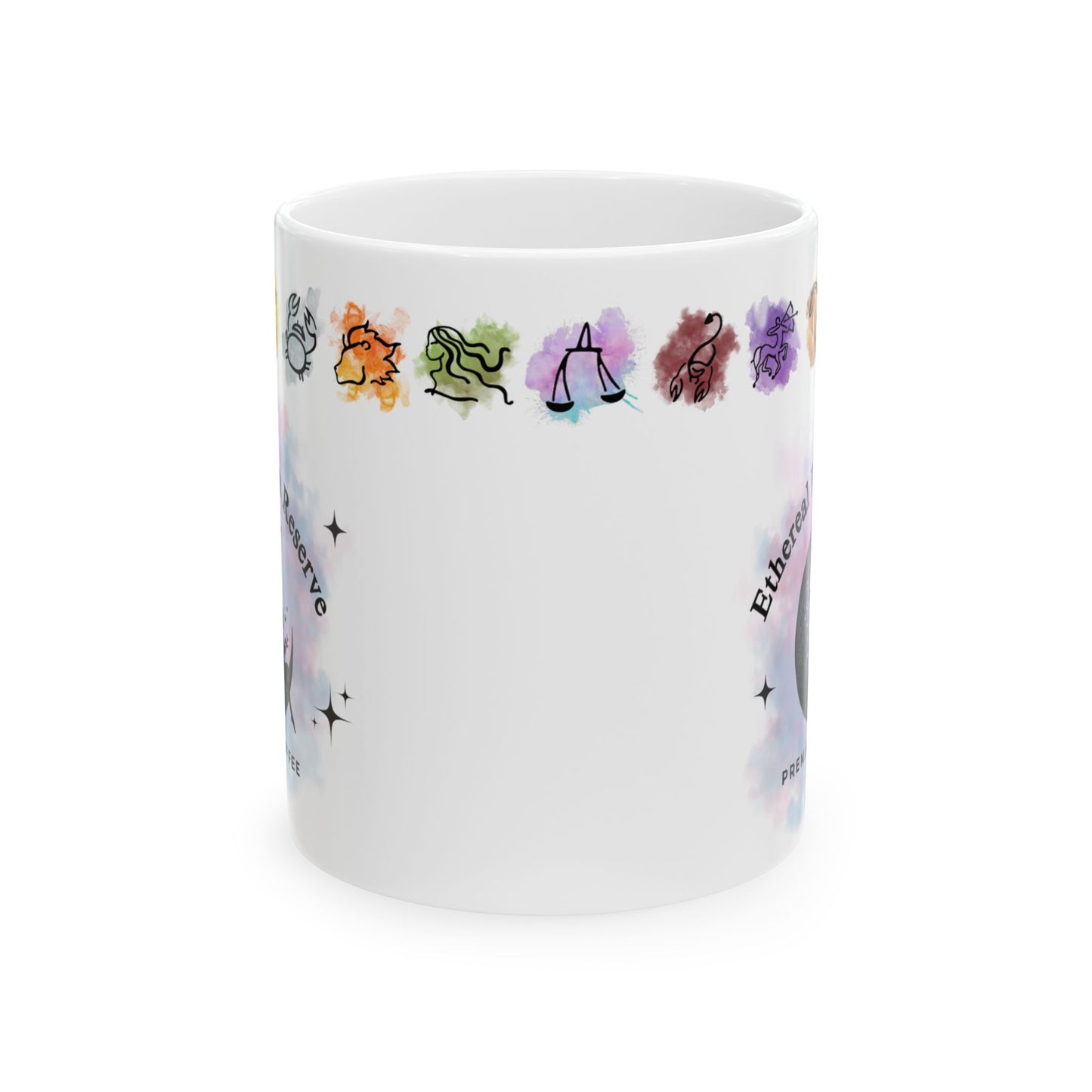 Ethereal Realm Reserve Angel Moon Cosmic Minimalist Mug