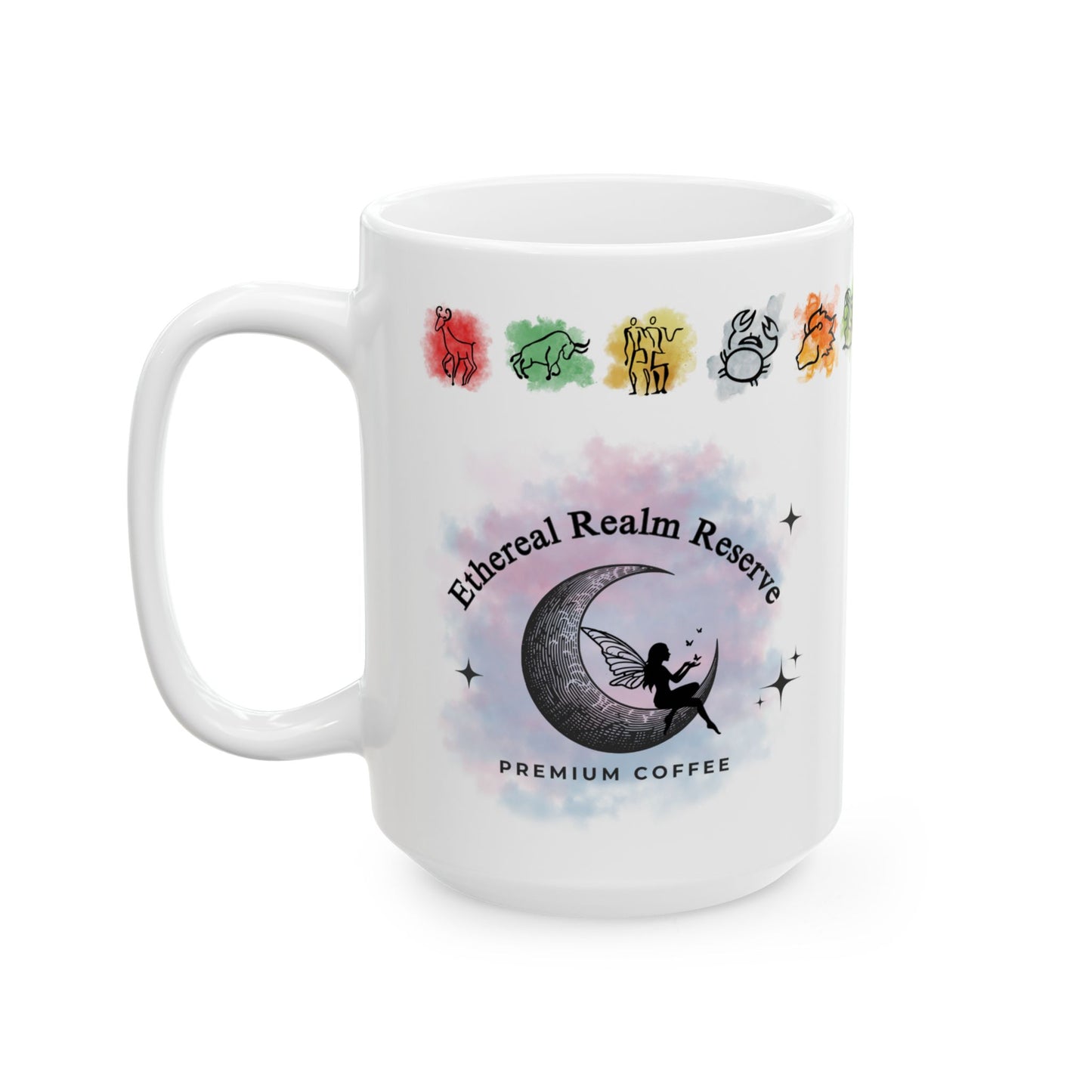 Ethereal Realm Reserve Angel Moon Cosmic Minimalist Mug