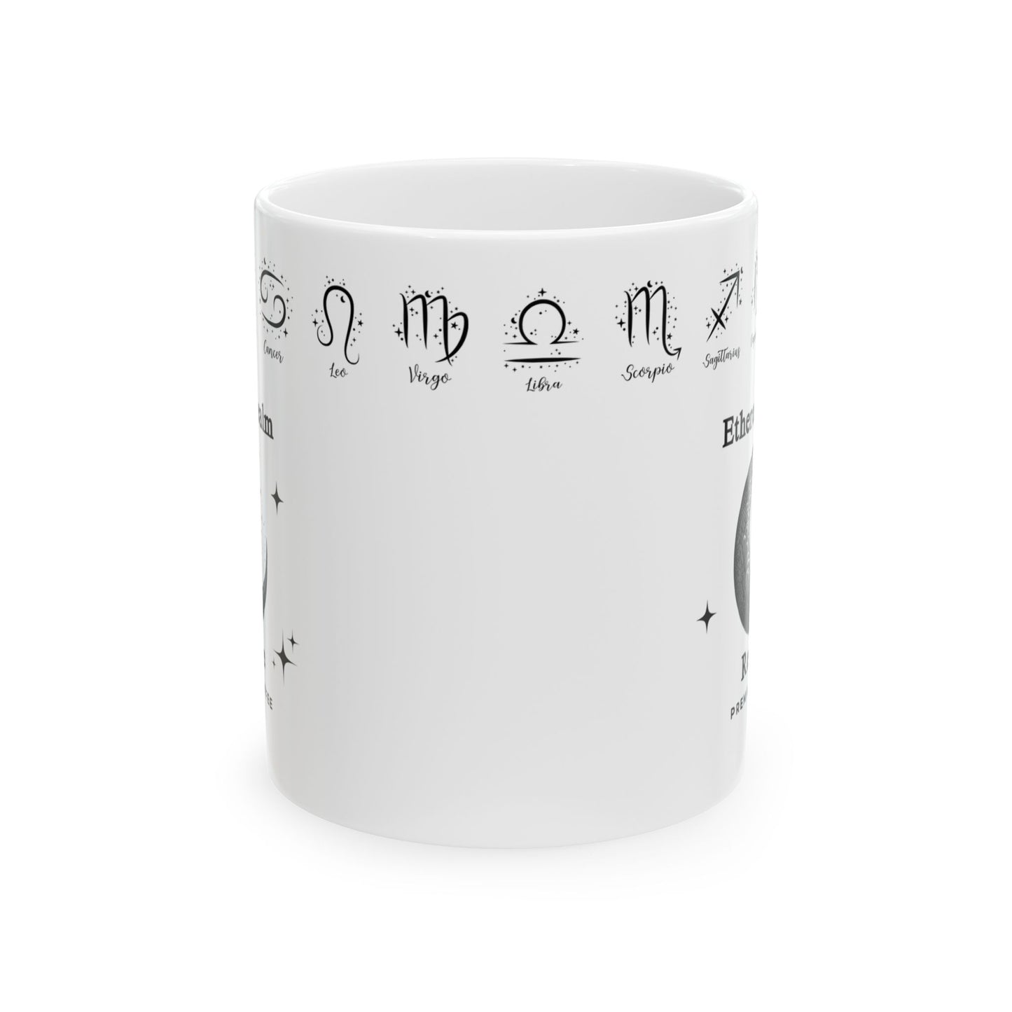 Ethereal Realm Reserve B&W Zodiac Signs Mug