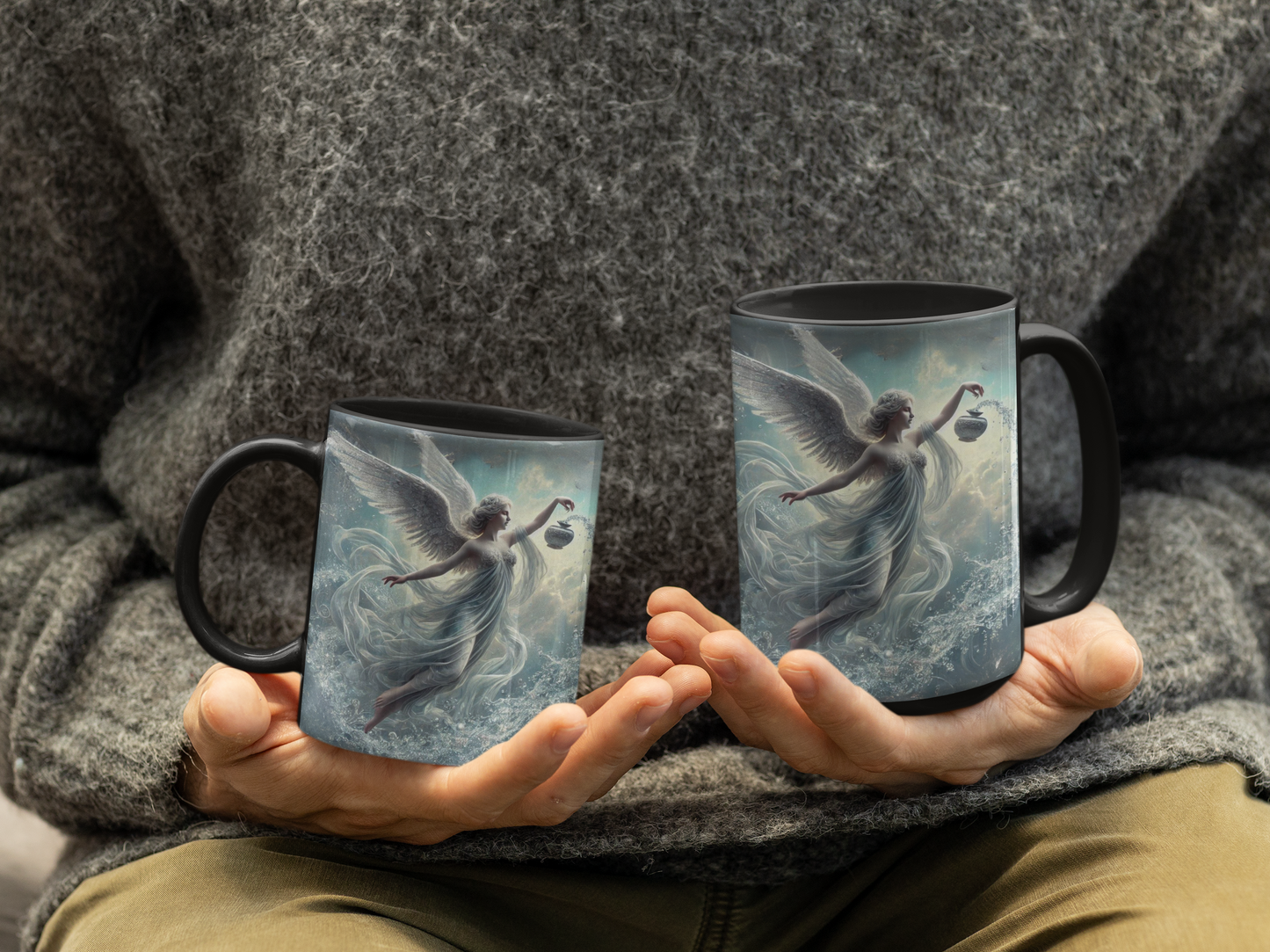 Aquarius Zodiac Angel Mug