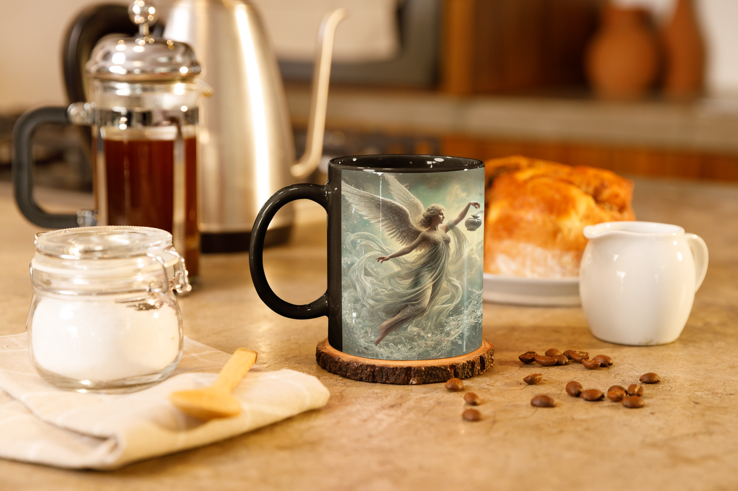 Aquarius Zodiac Angel Mug