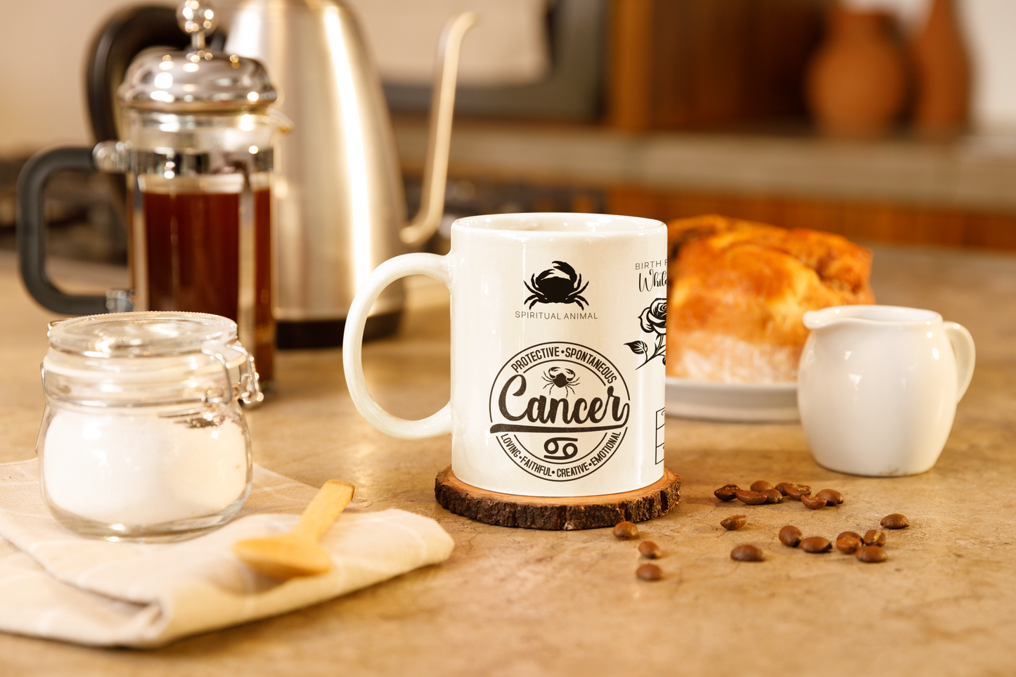 Cancer Zodiac Blueprint Mug