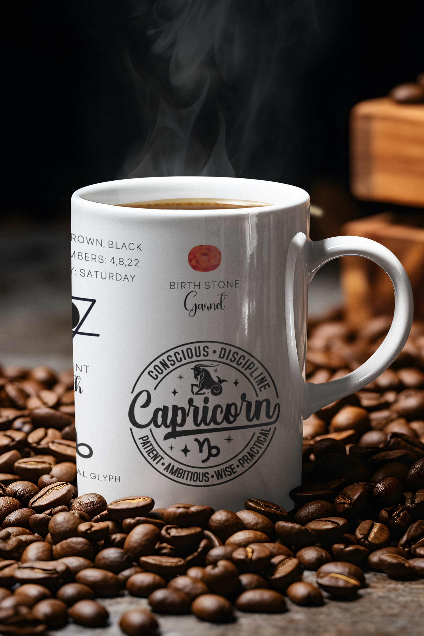 Capricorn Zodiac Blueprint Mug