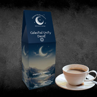 Decaf coffee with cup for caffeine-free moments by Ethereal Realm Reserve