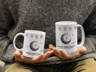 Ethereal Realm Reserve B&W Floral Moon Zodiac Signs Mug