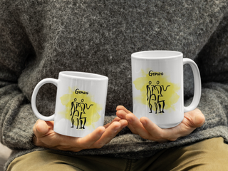 Gemini Cosmic Minimalist Zodiac Mug-Ethereal Realm Reserve