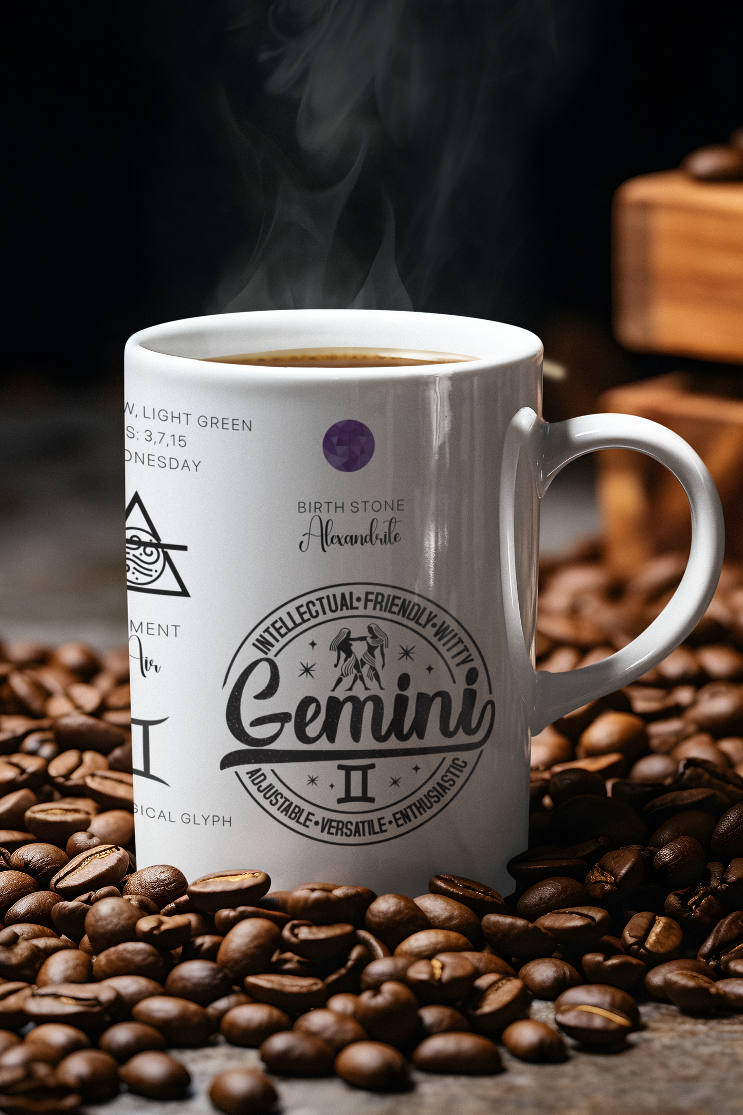 Gemini Zodiac Blueprint Mug