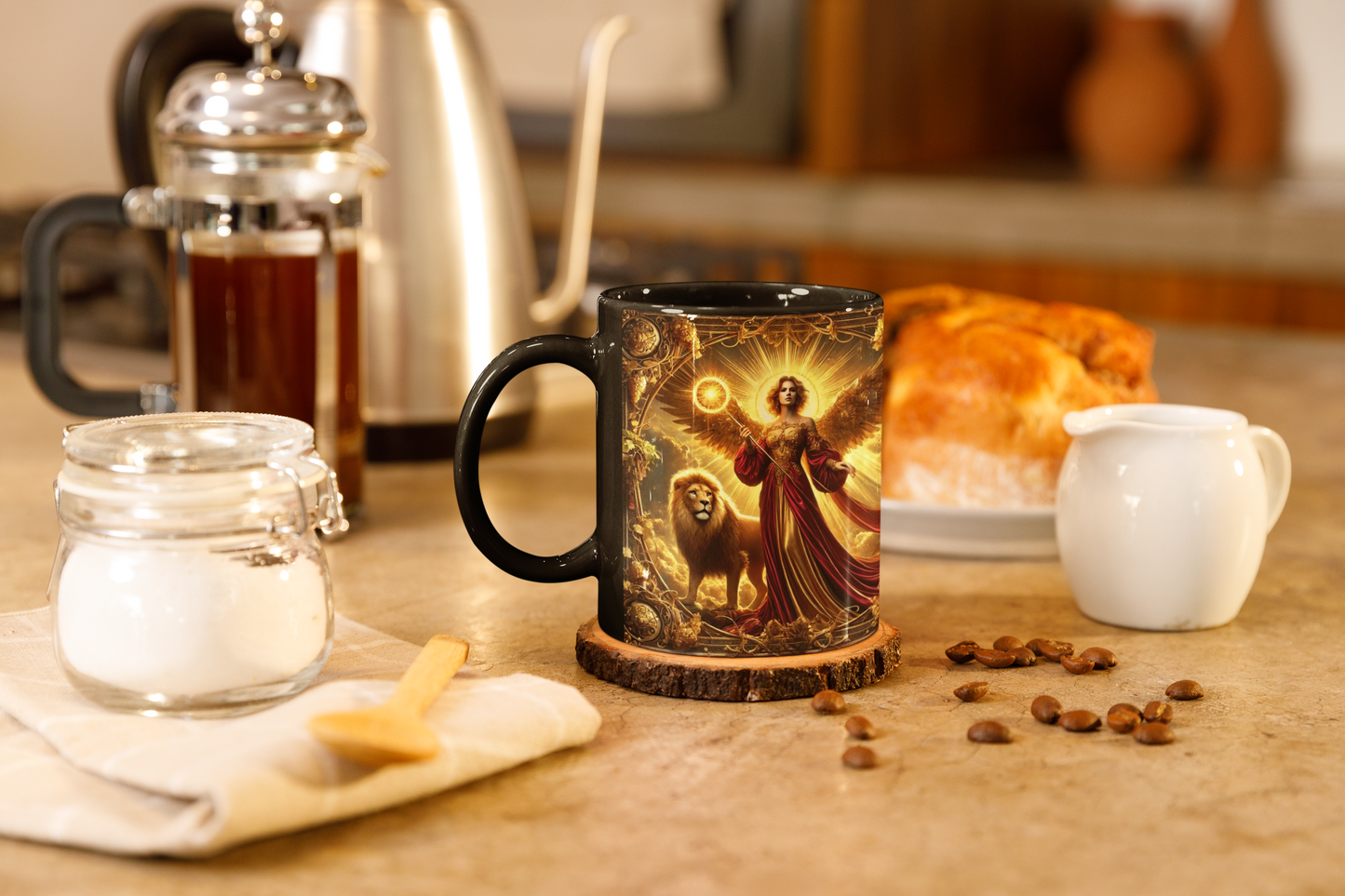 Leo Zodiac Angel Mug