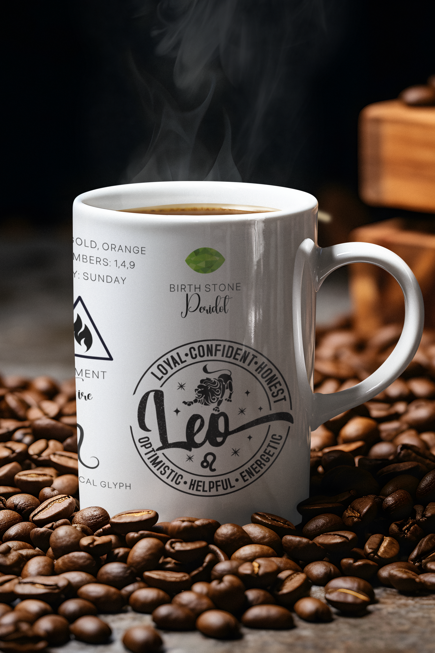 Leo Zodiac Blueprint Mug