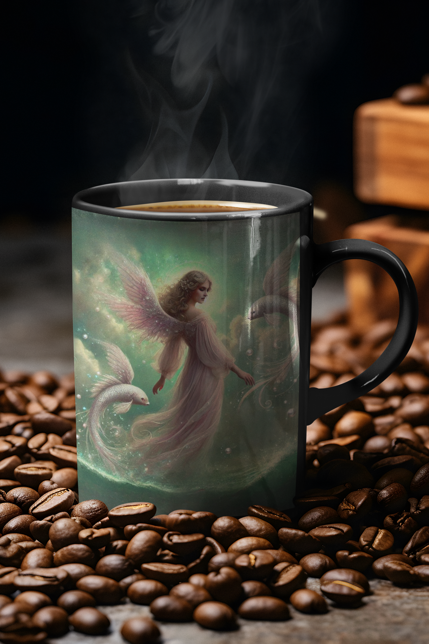 Pisces Zodiac Angel Mug