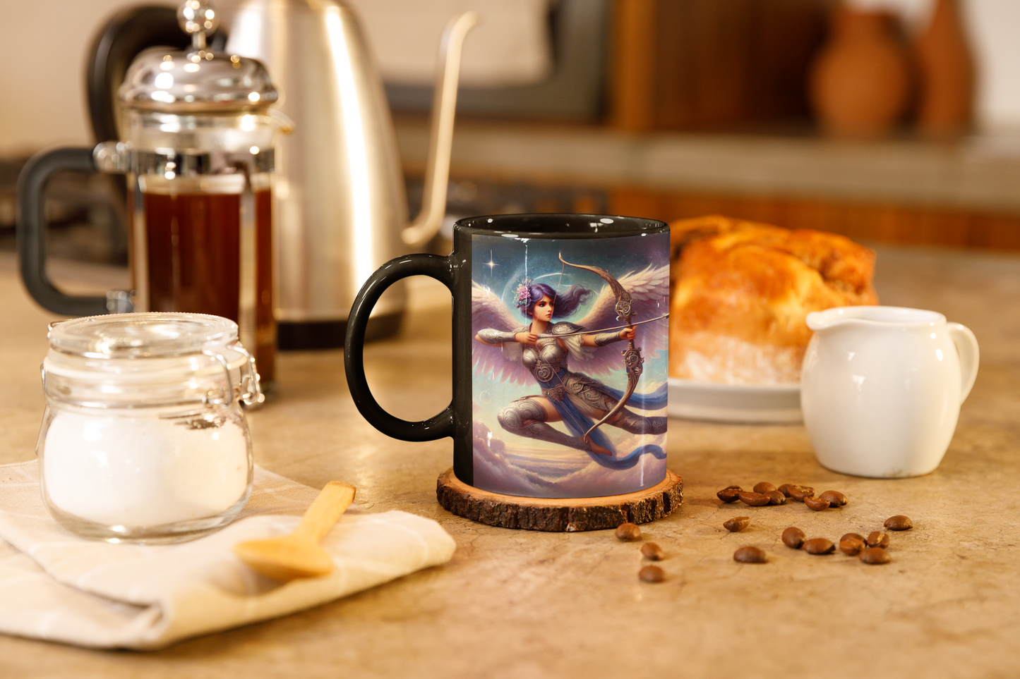 Sagittarius Zodiac Angel Mug